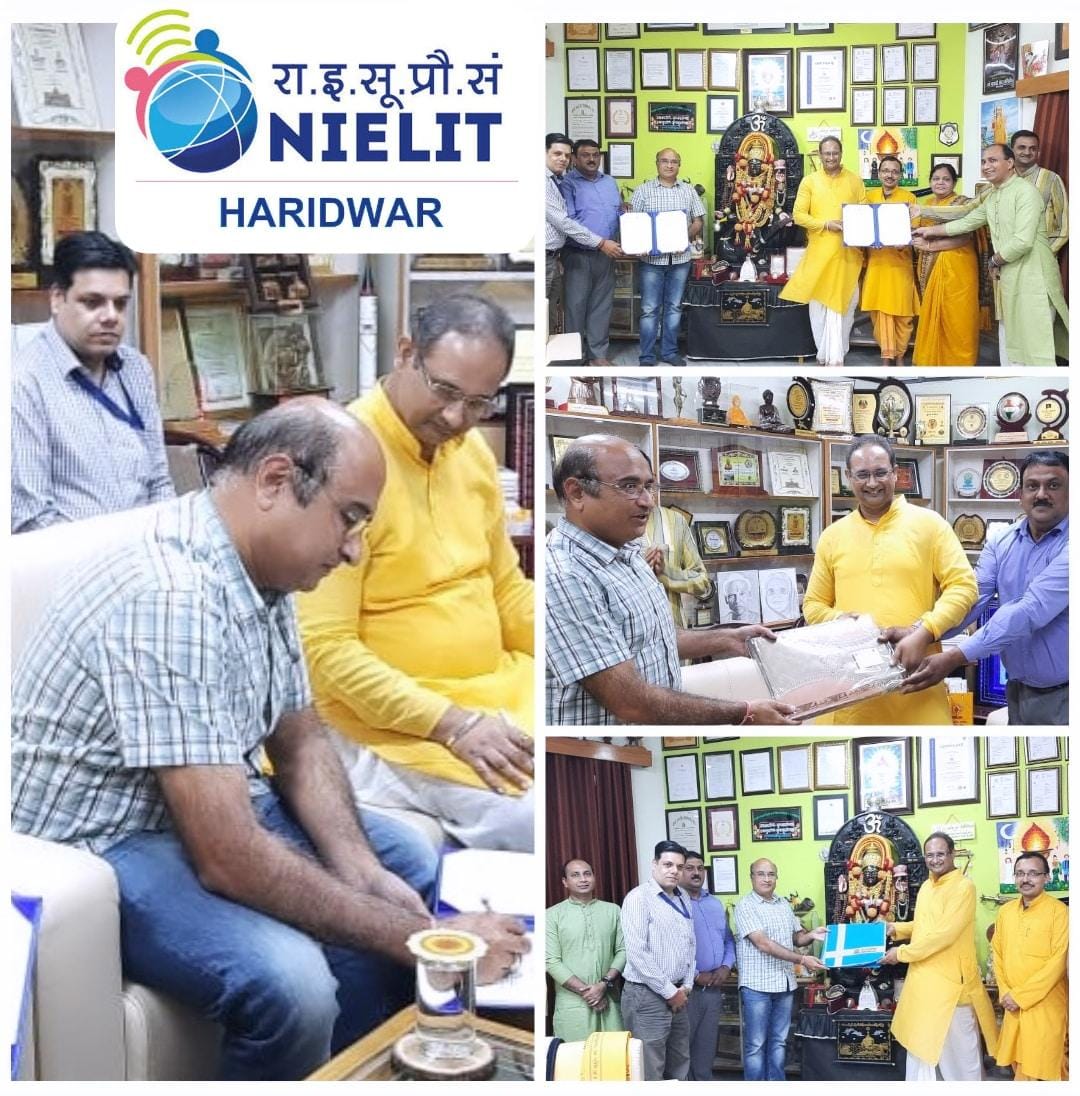 Dev Sanskriti Vishwa Vidyalaya Signed An Mou Today With Nielit Haridwar