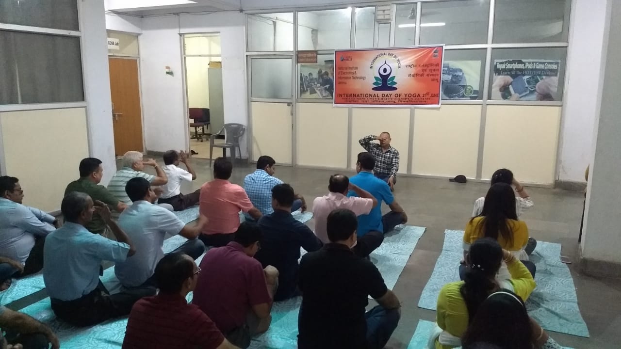 Fifth International Yoga Day celebrated at NIELIT Jammu on 21 June 2019 ...