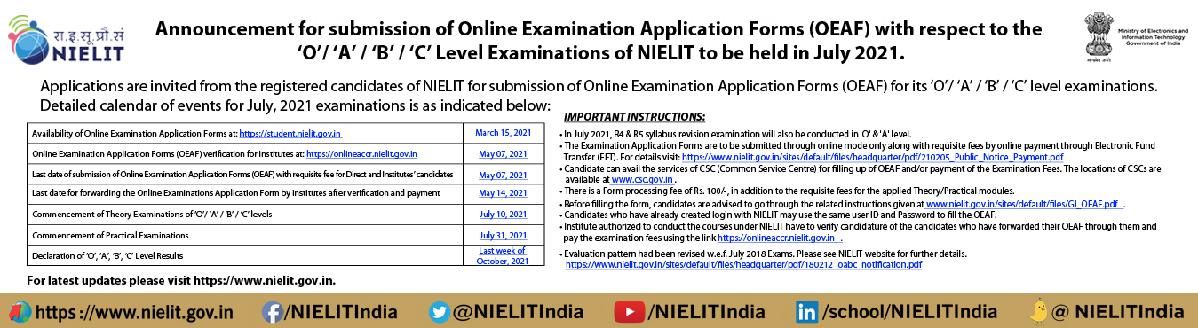 Government Of India National Institute Of Electronics Information Technology